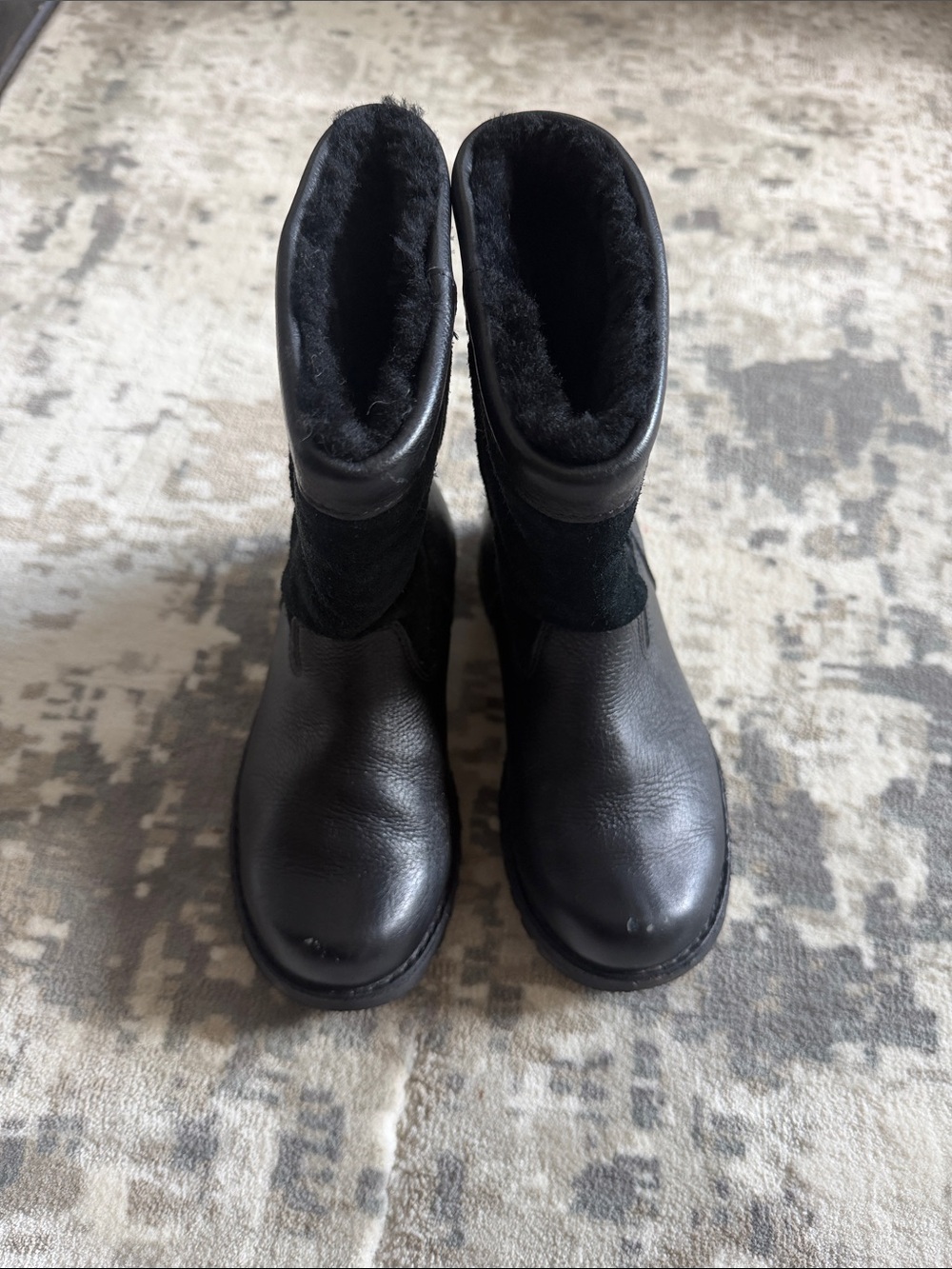 Boy Ugg leather boots, size 13US